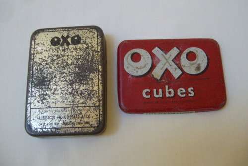 VINTAGE RHODESIAN OXO 12 CUBES TIN