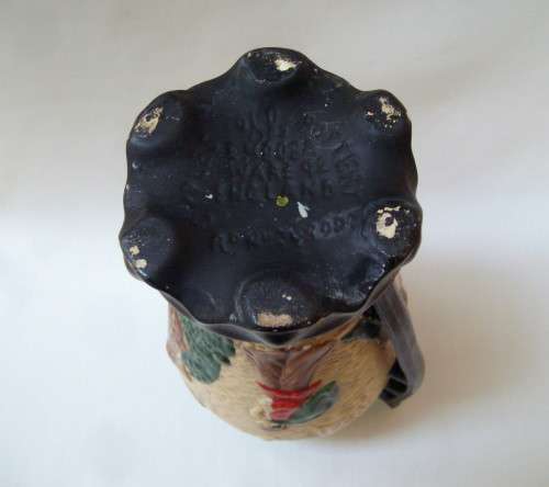 VINTAGE CYPLES OLD POTTERY EMBOSA WARE DUTCH CHINOISERIE 22cm VASE c1928 ~ General Wear & Tear!