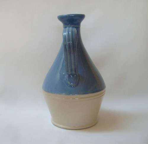 VINTAGE BUCHAN OF PORTOBELLO SCOTLAND STONEWARE 22cm WHISKY FLAGON