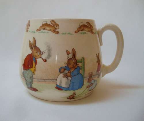 VINTAGE ROYAL DOULTON NURSERY WARE 'BUNNYKINS' MUG c1959-1975