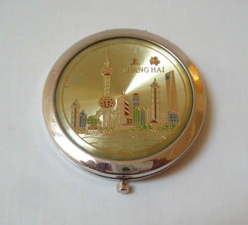 CINDY 'SHANGHAI SKYLINE' DOUBLE MIRROR MAKEUP COMPACT