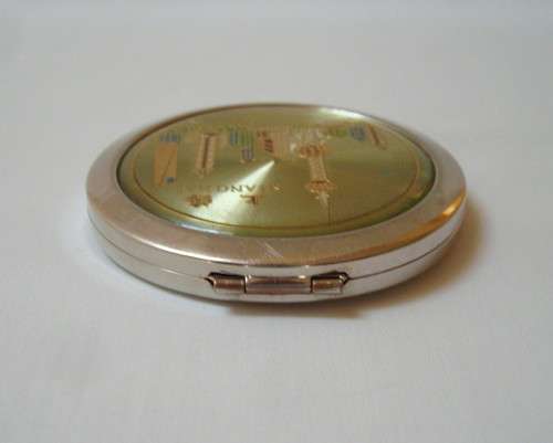 CINDY 'SHANGHAI SKYLINE' DOUBLE MIRROR MAKEUP COMPACT