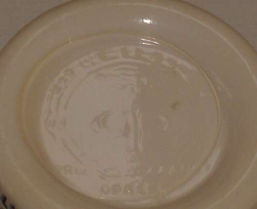 VINTAGE FRENCH OPALEX GLASS 'FORTE AU VIN BLANC MOUTARDE FINE DE DIJON GREY POUPON' JAR c1990s