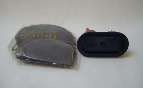 BRITISH AIRWAYS COMPLIMENTARY SLEEP MASK ~ SALT & PEPPER CRUET SET