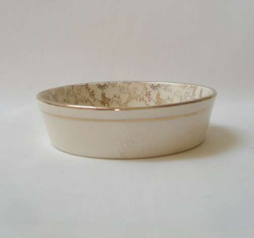 VINTAGE LANCASTER & SANDLAND ENGLISH WARE 'IN AN OLD WORLD GARDEN' 8cm PIN DISH c1944