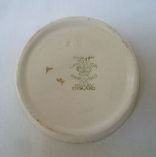 VINTAGE LANCASTER & SANDLAND ENGLISH WARE 'IN AN OLD WORLD GARDEN' 8cm PIN DISH c1944