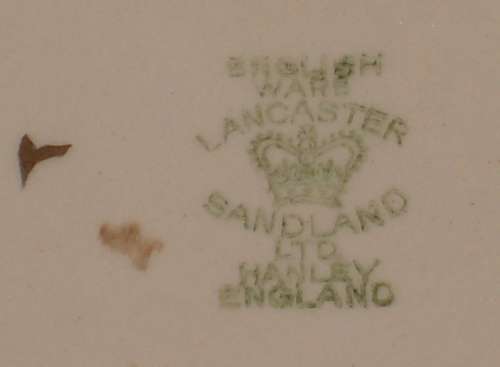 VINTAGE LANCASTER & SANDLAND ENGLISH WARE 'IN AN OLD WORLD GARDEN' 8cm PIN DISH c1944