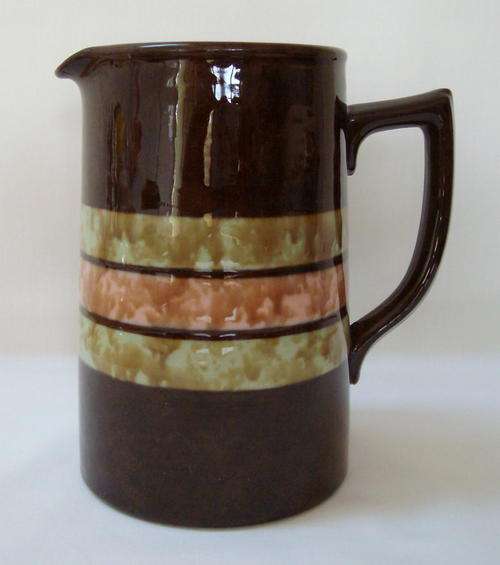 VINTAGE SADLER RED STONEWARE MILK JUG c1947