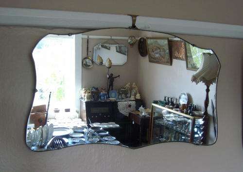 VINTAGE ART DECO WALL MIRROR c1930's