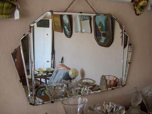 VINTAGE ART DECO 'SUNBURST' WALL MIRROR c1930's