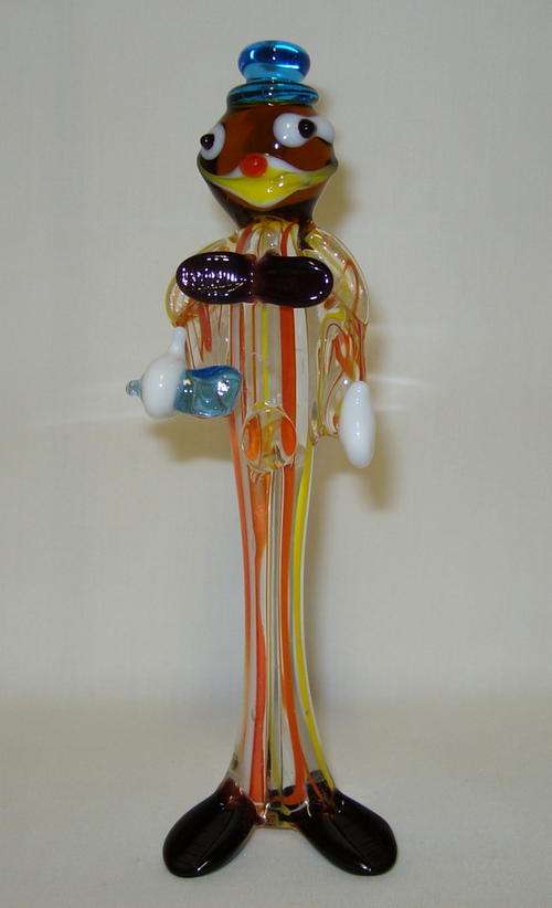 MURANO GLASS CLOWN FIGURINE