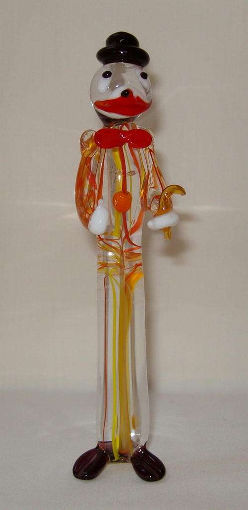 MURANO GLASS CLOWN FIGURINE