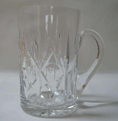VINTAGE BOHEMIAN CRYSTAL BEER MUG