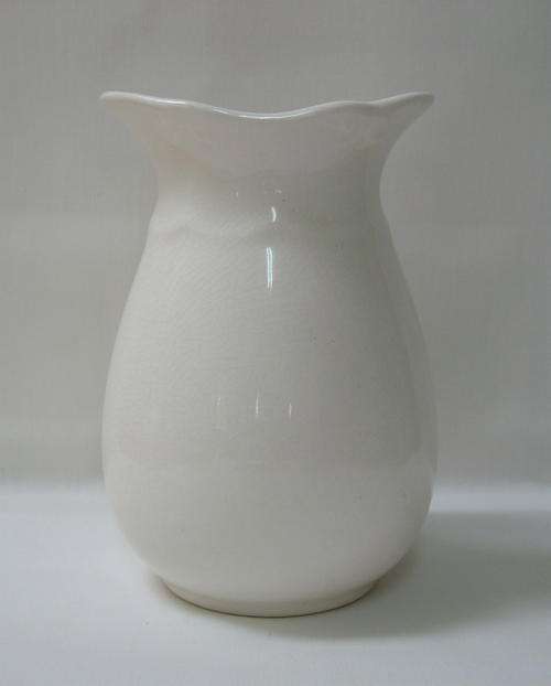 ANTIQUE POUNTNEY CREAMWARE VASE c1900