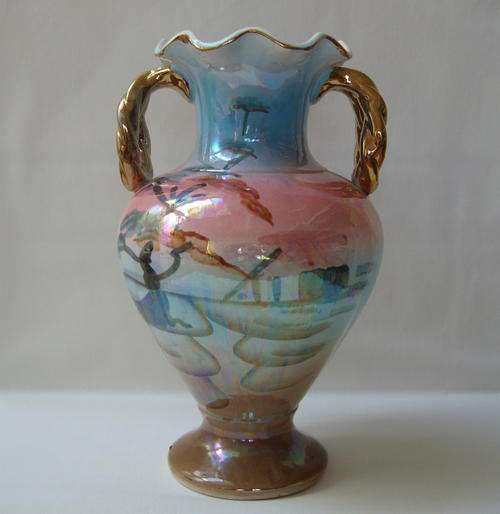 VINTAGE LUSTRE WARE VASE c1940's