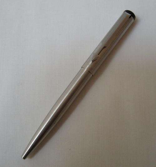 VINTAGE PARKER VECTOR STAINLESS STEEL BALLPOINT PEN c1984-1988