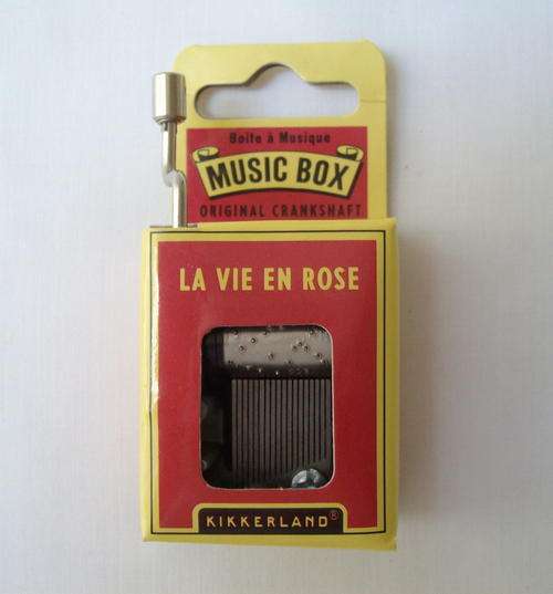 KIKKERLAND 'LA VIE EN ROSE' CRANKSHAFT MUSIC BOX