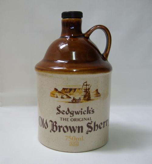 SEDGWICK'S OLD BROWN SHERRY 750ml STONEWARE JUG
