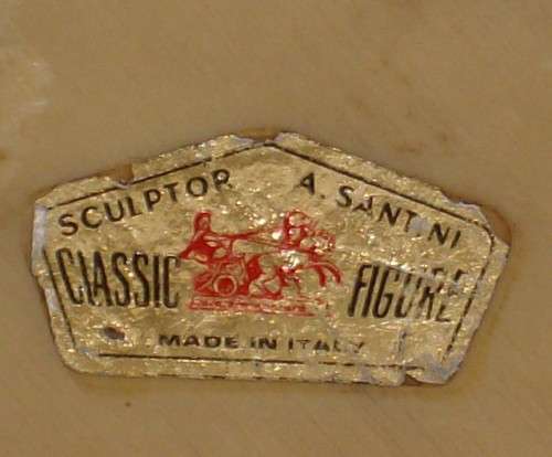 VINTAGE SANTINI FAUX MARBLE BEETHOVEN BUST