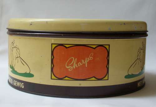 VINTAGE AFRICANA BI-LINGUAL EDWARD SHARP UNION BUILDINGS ~ 'VOLKSPELERS' 5 LBS CAKE TIN