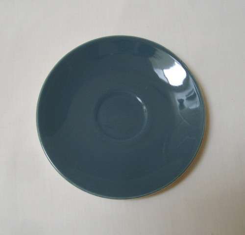 VINTAGE POOLE POTTERY BLUE MOON 12cm DEMITASSE SAUCER c1960s (1 of 4 available!)
