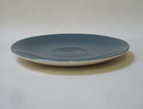 VINTAGE POOLE POTTERY BLUE MOON 12cm DEMITASSE SAUCER c1960s (1 of 4 available!)