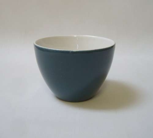 VINTAGE POOLE POTTERY BLUE MOON SMALL DEMITASSE SUGAR BOWL c1960s