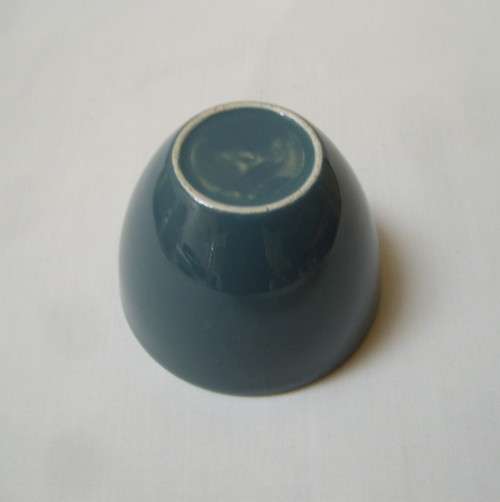 VINTAGE POOLE POTTERY BLUE MOON SMALL DEMITASSE SUGAR BOWL c1960s