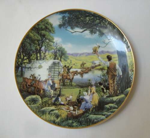 VINTAGE CONSTANTIA 'DIE GROOT TREK 150ste HERDENKING 1838-1988 GEDENKBORD' 23cm COMMEMORATIVE PLATE