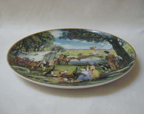 VINTAGE CONSTANTIA 'DIE GROOT TREK 150ste HERDENKING 1838-1988 GEDENKBORD' 23cm COMMEMORATIVE PLATE