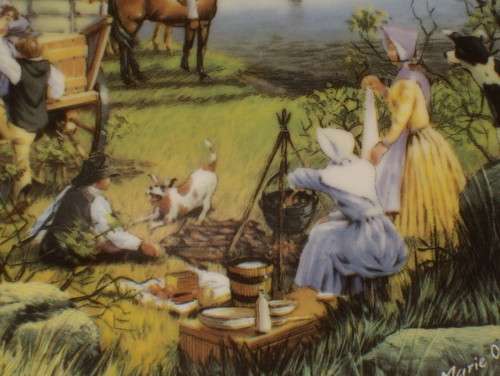 VINTAGE CONSTANTIA 'DIE GROOT TREK 150ste HERDENKING 1838-1988 GEDENKBORD' 23cm COMMEMORATIVE PLATE