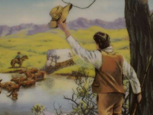 VINTAGE CONSTANTIA 'DIE GROOT TREK 150ste HERDENKING 1838-1988 GEDENKBORD' 23cm COMMEMORATIVE PLATE