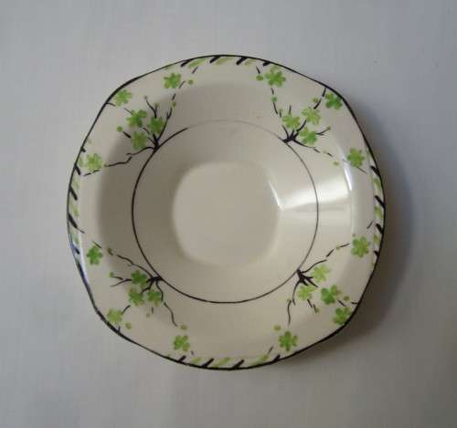 VINTAGE ART DECO BURLEIGH WARE IMPERIAL SHAPE 12cm DEMITASSE SAUCER c1930s