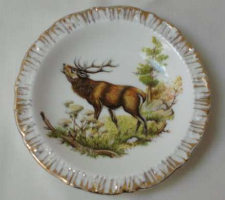 LIVERPOOL ROAD POTTERY BONE CHINA STAG PIN DISH