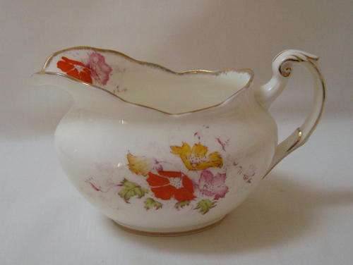 PARAGON FINE CHINA "POPPIES" MILK JUG c1935-39