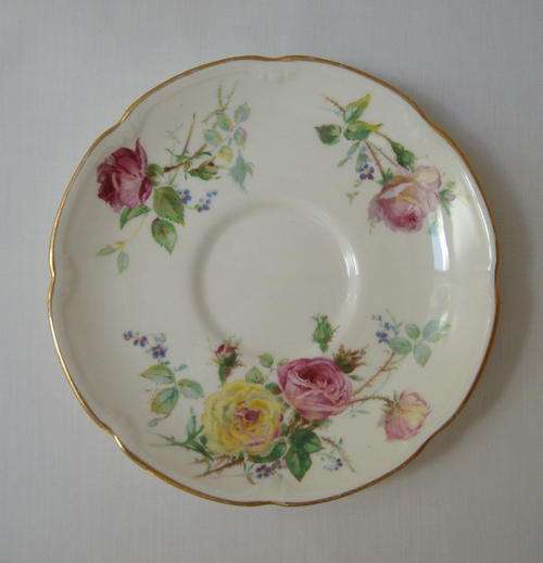 ROYAL DOULTON MOSS ROSE SAUCER c1930