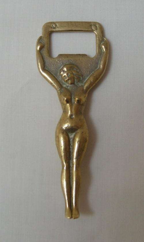 BRASS NUDE BOTTLE OPENER