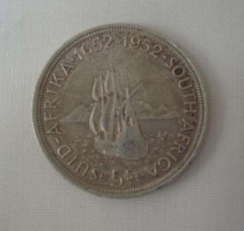 SILVER 5 SHILLINGS 1652-1952
