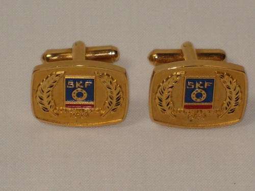 VINTAGE 'SKF' GOLD PLATED CUFFLINKS