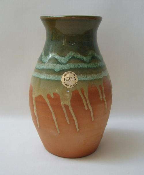 FIGULA GLAZED TERRACOTTA VASE c1970's