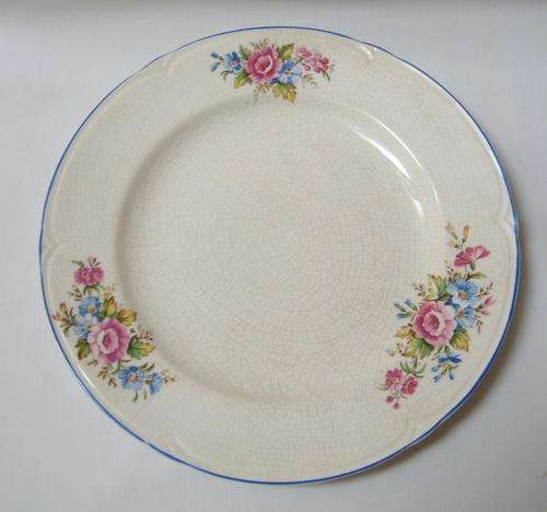 MORLEY WARE FLORAL DINNER PLATE c1934