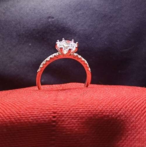 BRILLIANT LADIES 925 SOLID STERLING SILVER RING SIZE N !!