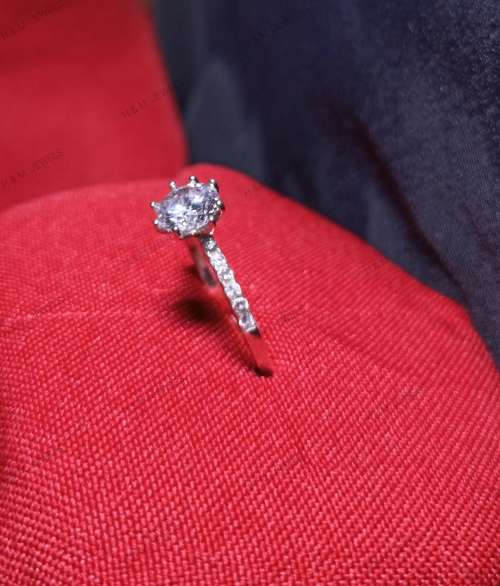 BRILLIANT LADIES 925 SOLID STERLING SILVER RING SIZE N !!