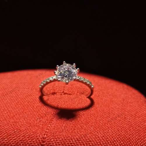 BRILLIANT LADIES 925 SOLID STERLING SILVER RING SIZE N !!