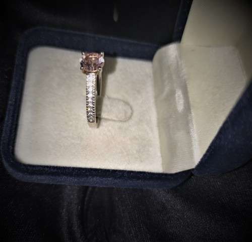STUNNING PIENK STONE IN A SOLID 925 STERLING SILVER SETTING!!!