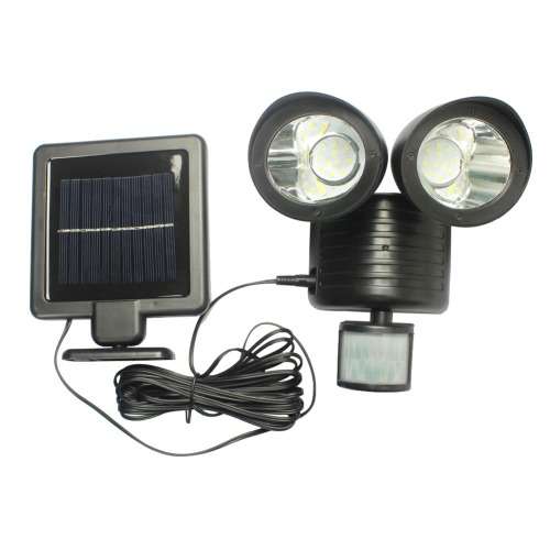 TWIN HEAD SOLAR SECURITY LIGHT