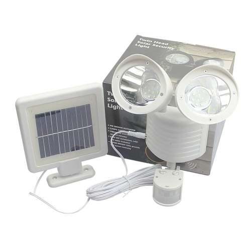 TWIN HEAD SOLAR SECURITY LIGHT