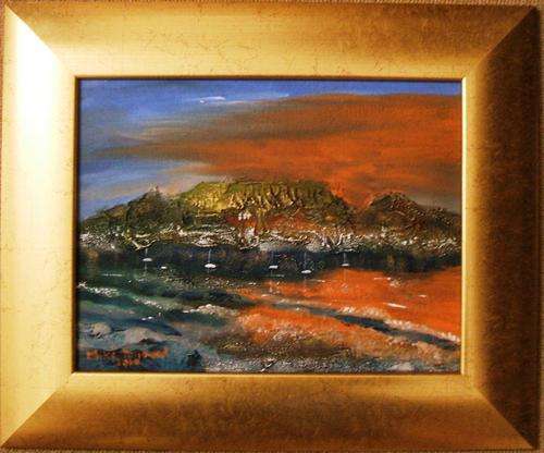 FREE POSTAGE - price reduced! - MIKE TALJAARD ORIGINAL, TABLE MOUNTAIN, CAPE TOWN, SOUTH AFRICA