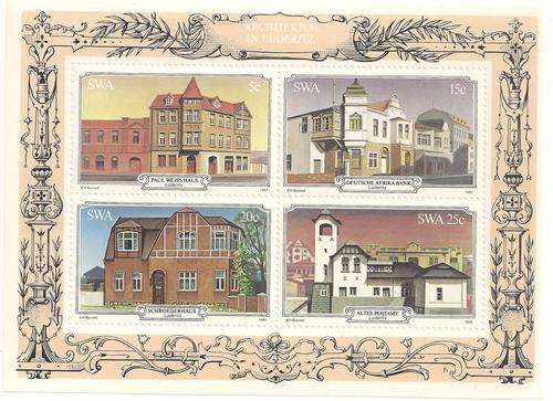 1981 Mint Miniature Sheet - Luderitz Buildings (MS6)