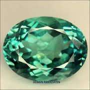 PARAIBA TOPAZ OVAL CUT 7 X 5 mm